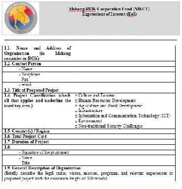 EOI template Call 8 MKCF Program