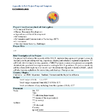 Full Proposal Sample